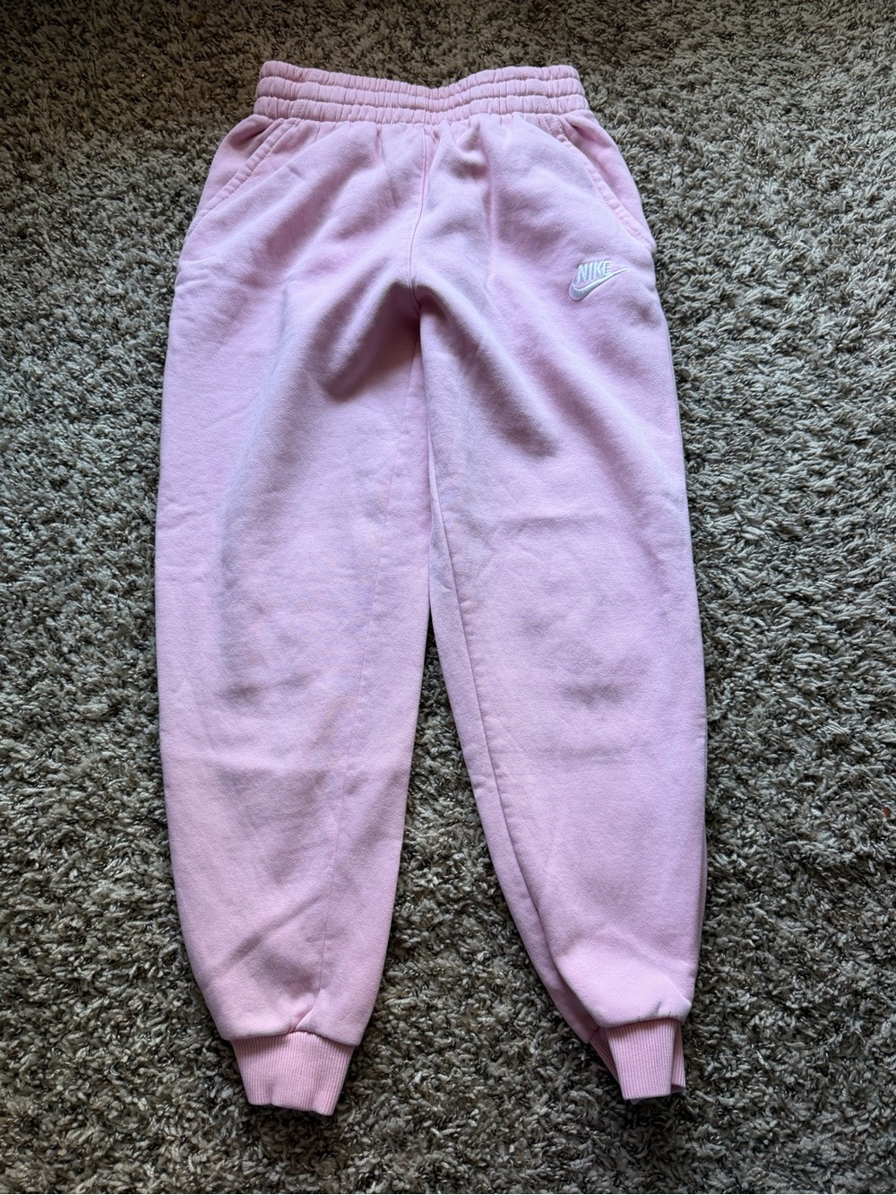 Nike Kids Light Pink Fleece Joggers